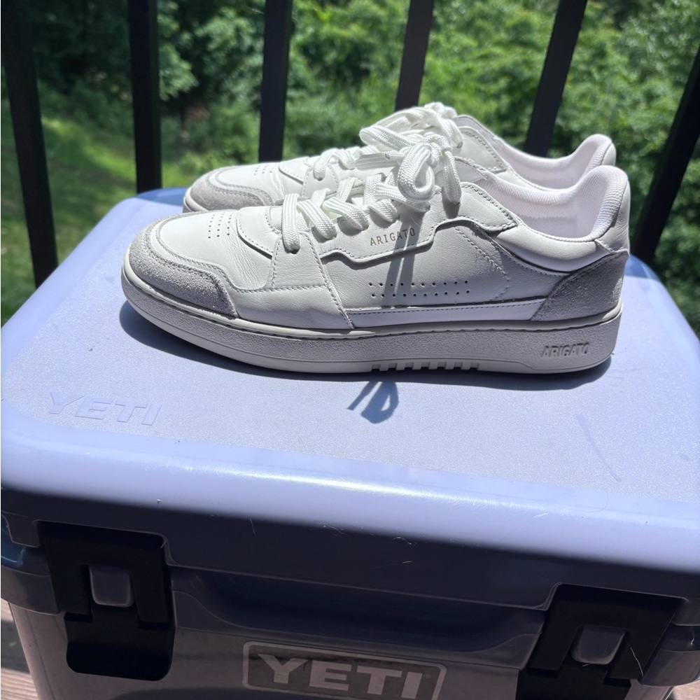Axel Arigato White and Gray Sneakers